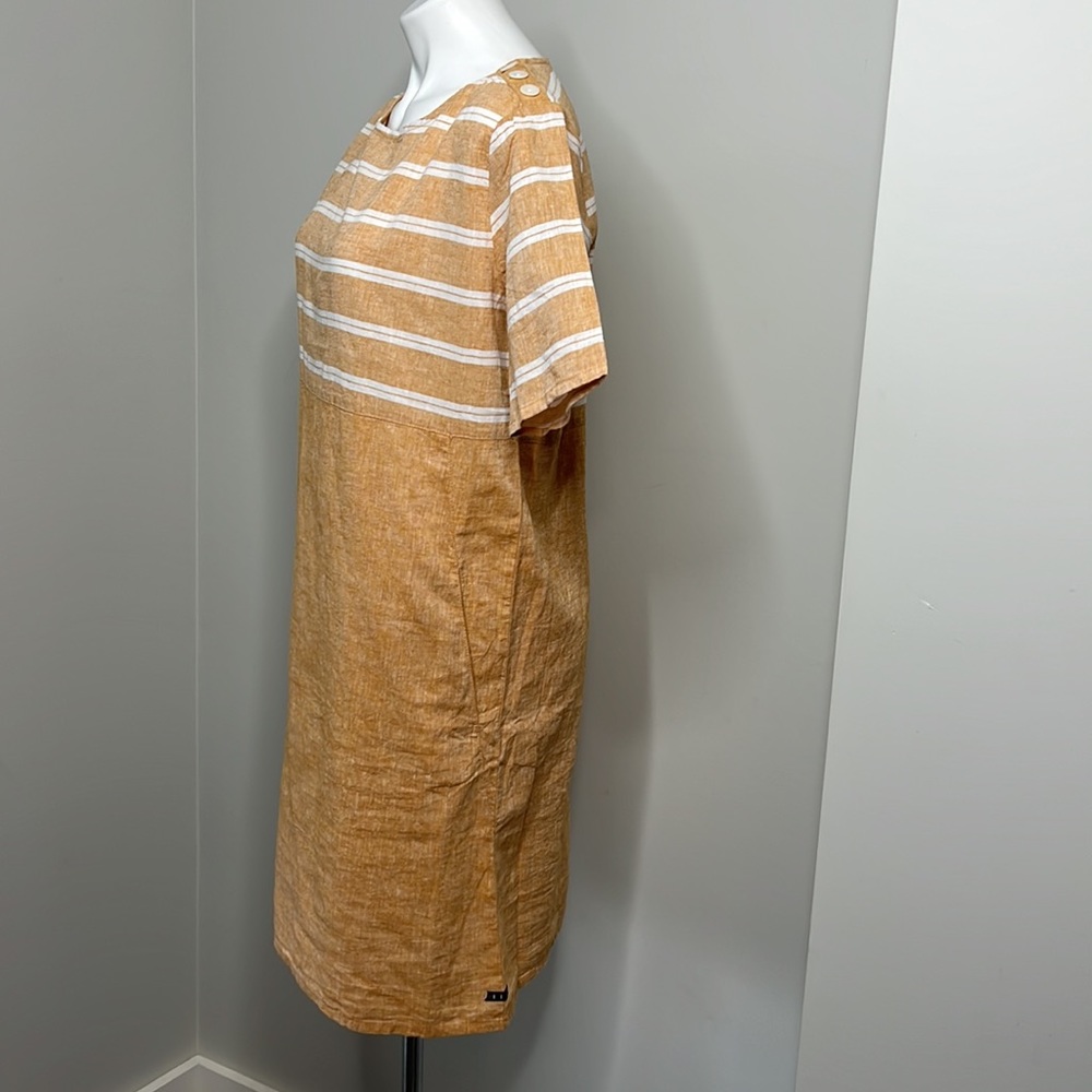 NWT Batela Sea Style Linen Cotton Dress with Pockets size 38